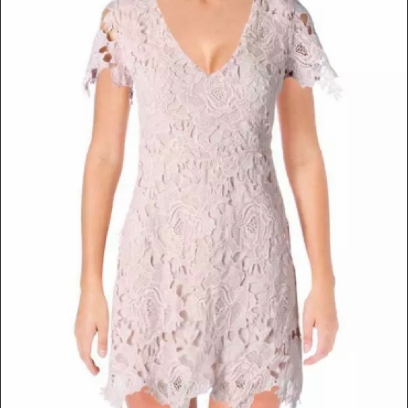 NWT Aqua Pink Lace Dress from Bloomingdale’s XS - Picture 2 of 7